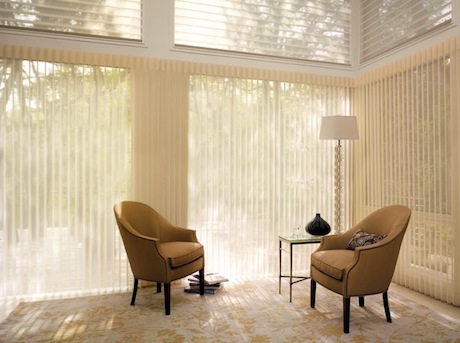 Living Room Sheers: Luminette® Privacy Sheers by Hunter Douglas 